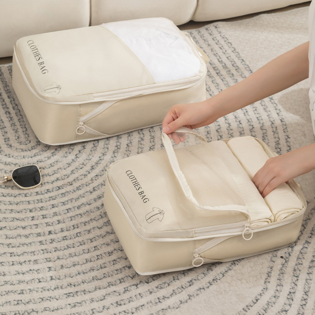 Aesthetic Waterproof Travel Packing Set (6 PCS)