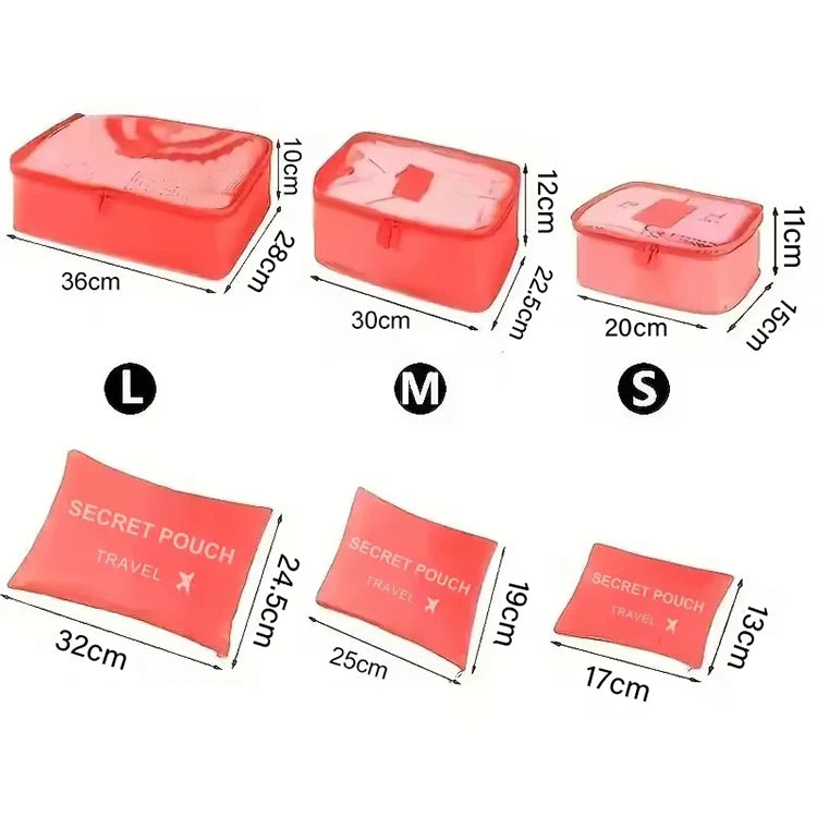 Dreamy Folding Suitcase Organizers (6pc Set)